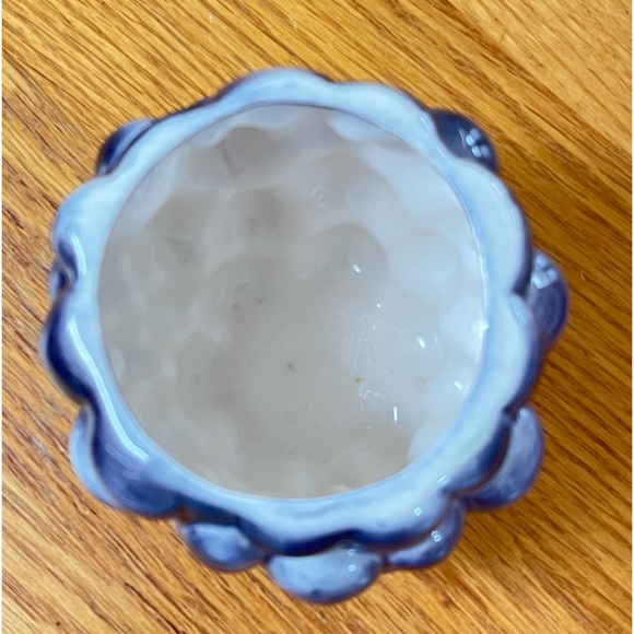 Vintage ceramic grapes jelly jar with spout for spoon. No spoon. EUC - Picture 4 of 6